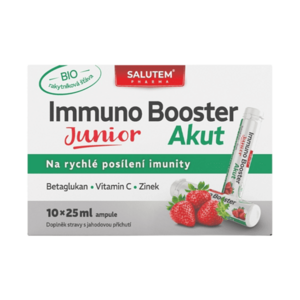 SALUTEM Immuno Booster Akut Junior jahoda 10 x 25 ml obraz