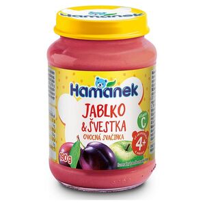 HAMÁNEK Kojenecká výživa švestka s jablky 4m+ 190 g obraz