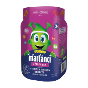 WALMARK Marťánci Gummy 20 mg Černý bez 50 kusů obraz