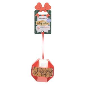 BEEZTEES Xmas ball pamlsky pro kočky catnip kuře tuňák 8, 5 x 8 cm obraz