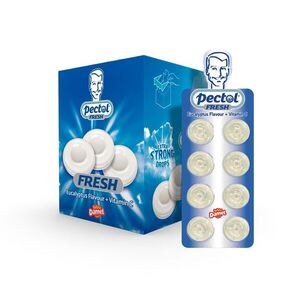 PECTOL Dropsy s eukalyptovou příchutí a vitaminem C blistr 8 ks obraz
