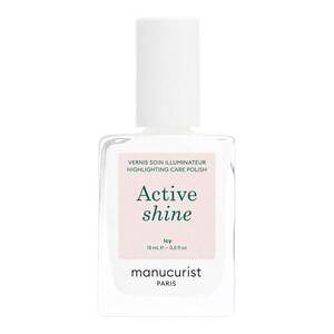 MANUCURIST - Active Shine Icy - Regenerační pečující lak, mléčný a stříbrně perleťový efekt obraz