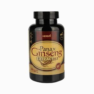 Ženšenový extrakt 500 mg (Panax ginseng) - 90 kapslí - Herbin obraz