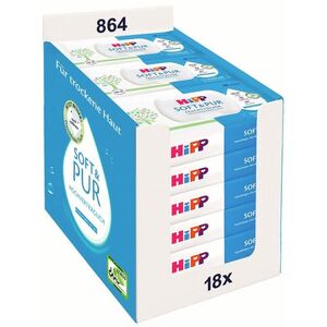 Hipp Babysanft Čisticí vlhčené ubrousky Soft & Pur 18x48 ks obraz