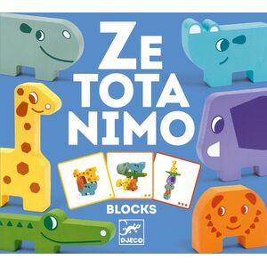 Djeco Puzzlové kostky zvířatka ze Zoo obraz