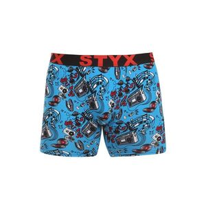Styx Pánské boxerky long art sportovní guma hudba (UN1558) S obraz