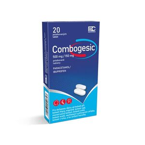 Combogesic 500 mg/150 mg 20 potahovaných tablet obraz