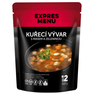 EXPRES MENU Kuřecí vývar se zeleninou 600 g (2 porce) obraz