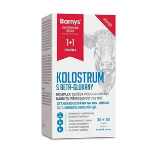 Barny's Kolostrum s betaglukany 30+30 kapslí limitovaná edice obraz
