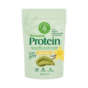 ZELENÁ ZEMĚ Konopný protein extra jemný s vanilkou 500 g obraz