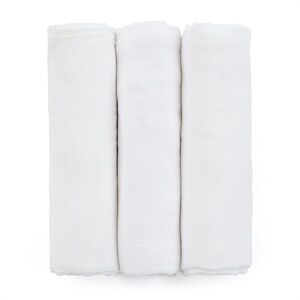 PETITE&MARS Sada plen bambusová muselínová moussy total white 3 kusy obraz