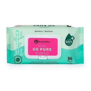 PETITE&MARS So pure ubrousky vlhčené bambusové bioodbouratelné 56 kusů obraz