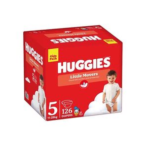 HUGGIES Little Movers 5 dětské plenky 11-25 kg 126 kusů obraz