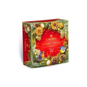 EALDWIN Christmas gourtmet collection red kolekce černý čajů 60 sáčků obraz