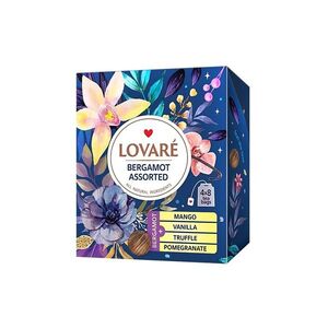 LOVARÉ Bergamot assorted kolekce černých čajů 32 sáčků obraz
