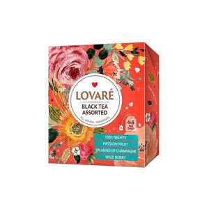 LOVARÉ Black tea assorted kolekce čajů 32 sáčků obraz