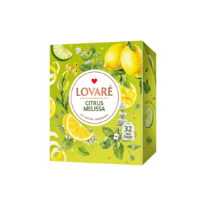 LOVARÉ Citrus melissa zelený čaj 32 sáčků obraz