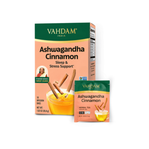 VAHDAM Ashwagandha cinnamon bylinný čaj 18 sáčků obraz