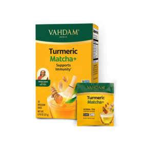 VAHDAM Turmeric matcha+ bylinný čaj 18 sáčků obraz