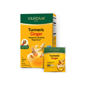 VAHDAM Turmeric ginger bylinný čaj 18 sáčků obraz