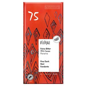 VIVANI Hořká čokoláda 75% s kokosovým cukrem BIO 80 g obraz