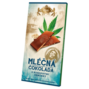 CARLA Mléčná čokoláda s konopným semínkem 80 g obraz