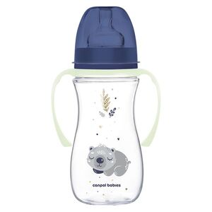 CANPOL BABIES Antikoliková lahev EasyStart sleepy koala modrá 300 ml obraz