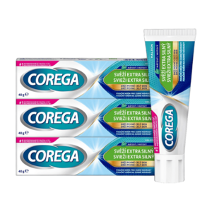 COREGA Fixační extra silný krém svěží dech 3 x 40 g obraz