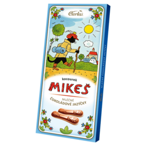 CARLA Čokoládové mléčné jazýčky KOCOUR MIKEŠ 50 g obraz