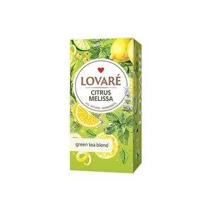 LOVARÉ Citrus melissa zelený čaj 24 sáčků obraz