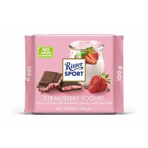 RITTER SPORT Čokoláda jahoda a jogurt 100 g obraz