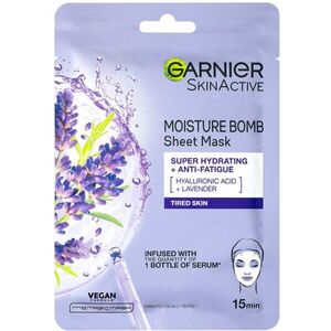 Garnier Textil Masks Hydra Bomb hydratační plátýnková maska s kyselinou hyaluronovou 28 g obraz