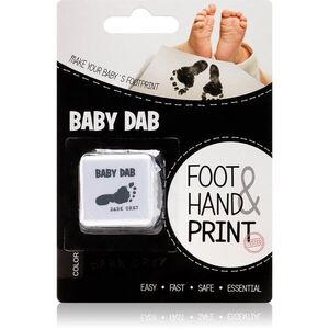 Baby Dab Foot & Hand Print Grey barva na dětské otisky 1 ks obraz