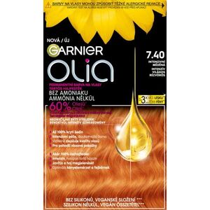 Garnier Olia Big Kit permanentní barva na vlasy odstín 7.40 Intense Copper 1 ks obraz