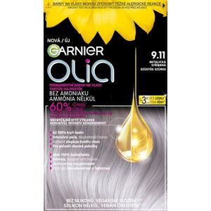 Garnier Olia Big Kit permanentní barva na vlasy odstín 9.11 Silver Smoke 1 ks obraz