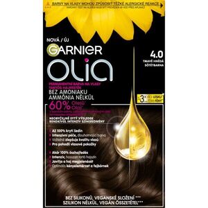 Garnier Olia Big Kit permanentní barva na vlasy odstín 4.0 Dark Brown 1 ks obraz