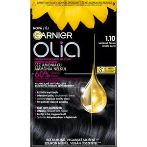 Garnier Olia Big Kit permanentní barva na vlasy odstín 1.10 Black Sapphire obraz