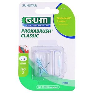 G.U.M Proxabrush Classic náhradní mezizubní kartáčky v blistru 1, 1 mm 8 ks obraz
