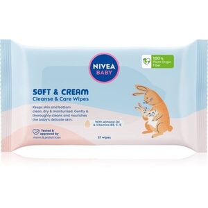 NIVEA BABY Soft & Cream čisticí ubrousky 57 ks obraz