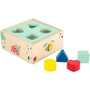 Small foot Shape-Fitting Cube Forest aktivity vkládačka ze dřeva 12 m+ 5 ks obraz