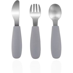 Zopa Silicone Children's Cutlery příbor pro děti 6 m+ Dove Grey 3 ks obraz