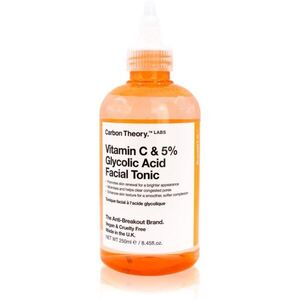 Carbon Theory SupaVIT-C 5% Glycolic & Vitamin C rozjasňující tonikum proti akné, začervenání a jizvám po akné 250 ml obraz