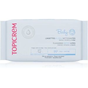Topicrem BABY Cleansing Water Wipes vlhčené čisticí ubrousky pro děti 60 ks obraz