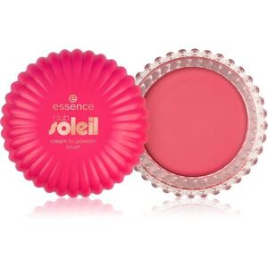 essence club SOLEIL krémová tvářenka s pudrovým efektem odstín 01 Guava Sunset 8.5 g obraz