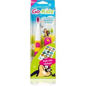 Brush Baby Go-Kidz bateriový zubní kartáček od 3let Pink/Blue 1 ks obraz