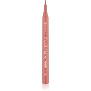 essence line & STAIN! TATTOO konturovací fix na rty pro dlouhotrvající efekt odstín 02 Must Have Brown 1.1 ml obraz