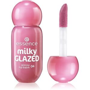 essence milky GLAZED tónovací balzám na rty s leskem odstín 04 Berry Au Lait 4 ml obraz