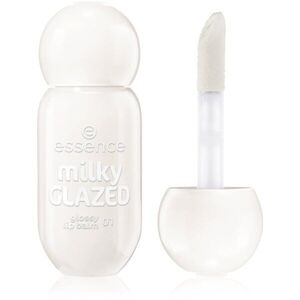 essence milky GLAZED tónovací balzám na rty s leskem odstín 01 Sheeriously Creamy 4 ml obraz