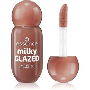essence milky GLAZED tónovací balzám na rty s leskem odstín 05 Latte-tude 4 ml obraz