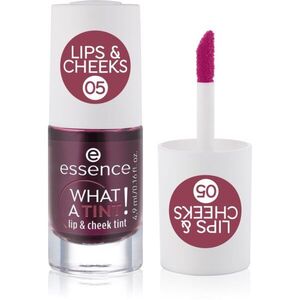 essence WHAT A TINT! tekutá tvářenka a lesk na rty odstín 05 Velvet Berry 4.9 ml obraz
